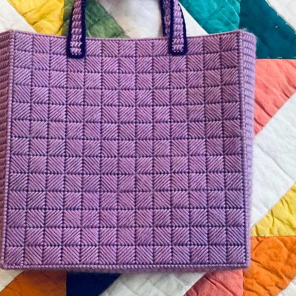 Multicolor‎ Colorblock Handcrafted Purse - Picture 7 of 8